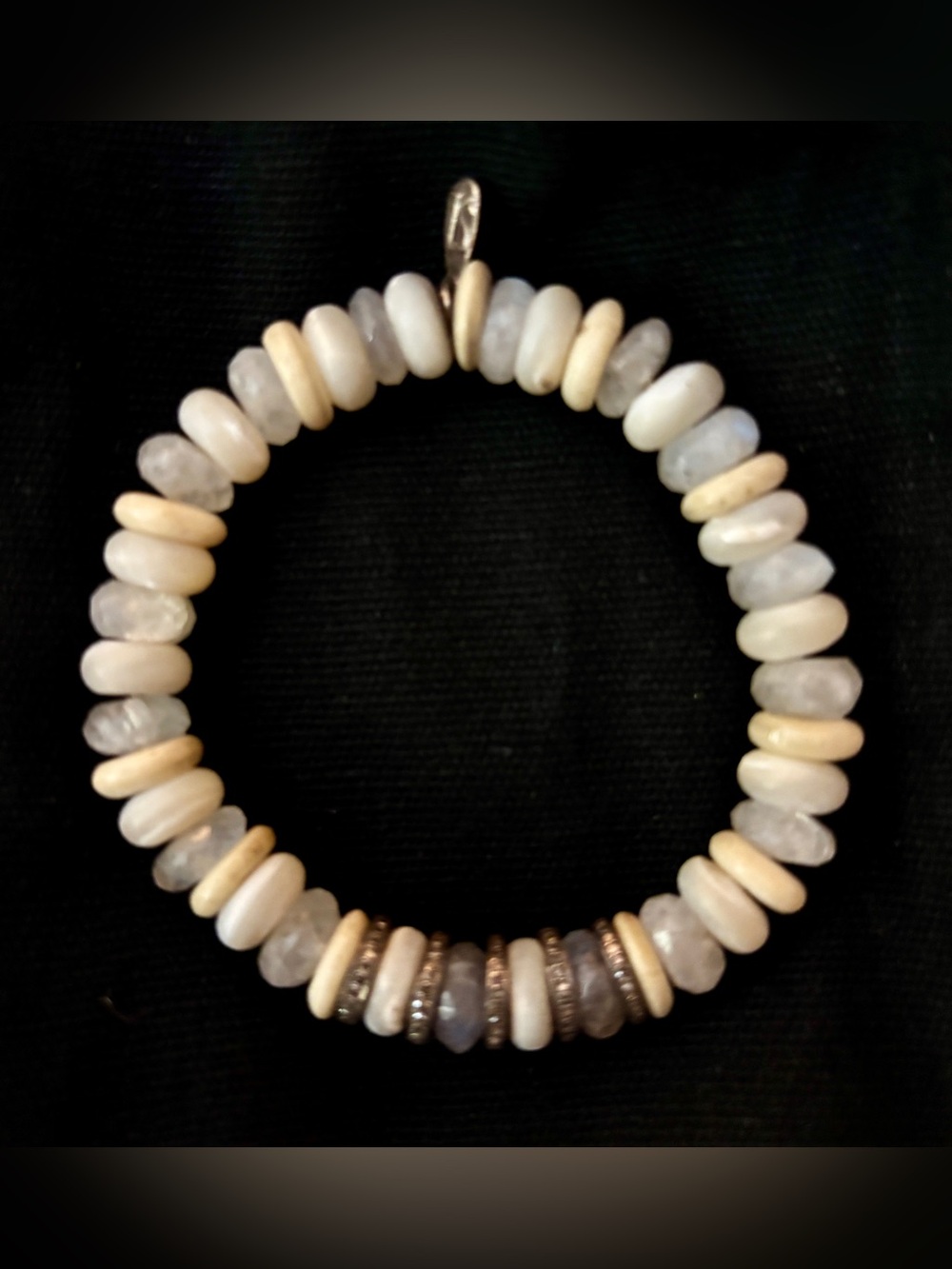 Sheryl Lowe Cream and White Beaded Women’s Bracelet